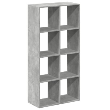 vidaXL Βιβλιοθήκη/Διαχωριστικό Χώρου Γκρι 69,5x29x137,5cm Επεξ. Ξύλο 1 τεμ.