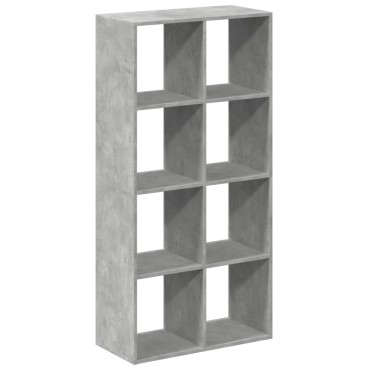 vidaXL Βιβλιοθήκη/Διαχωριστικό Χώρου Γκρι 69,5x29x137,5cm Επεξ. Ξύλο 1 τεμ.