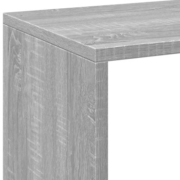 vidaXL Βιβλιοθήκη/Διαχωριστικό Χώρου Γκρι 69,5x29x137,5cm Επεξ. Ξύλο 1 τεμ.