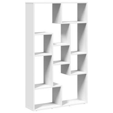vidaXL Βιβλιοθήκη Λευκή 72x20x120cm από Επεξεργασμένο Ξύλο 1 τεμ.