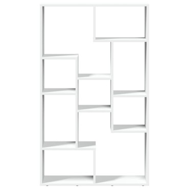 vidaXL Βιβλιοθήκη Λευκή 72x20x120cm από Επεξεργασμένο Ξύλο 1 τεμ.