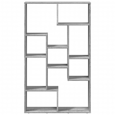 vidaXL Βιβλιοθήκη Γκρι Sonoma 72x20x120cm από Επεξεργασμένο Ξύλο 1 τεμ.