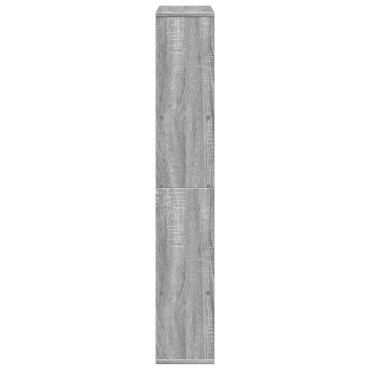 vidaXL Βιβλιοθήκη Γκρι Sonoma 72x20x120cm από Επεξεργασμένο Ξύλο 1 τεμ.
