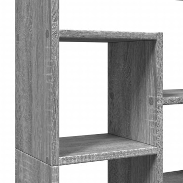 vidaXL Βιβλιοθήκη Γκρι Sonoma 72x20x120cm από Επεξεργασμένο Ξύλο 1 τεμ.