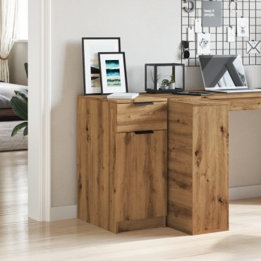 vidaXL Ντουλάπι Γραφείου Artisan Δρυς 33x50x75cm Επεξεργασμένο Ξύλο 1 τεμ.
