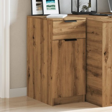 vidaXL Ντουλάπι Γραφείου Artisan Δρυς 33x50x75cm Επεξεργασμένο Ξύλο 1 τεμ.