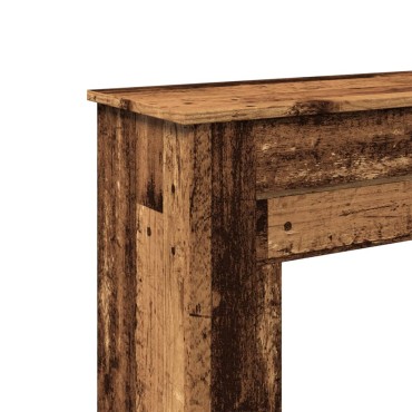 vidaXL Πλαίσιο Τζακιού Όψη Παλαιού Ξύλου 90x30x90 εκ. Επεξ. Ξύλο