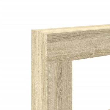 vidaXL Πλαίσιο Τζακιού Sonoma Δρυς 81x18x82 εκ. από Επεξ. Ξύλο