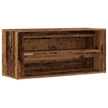 vidaXL Παπουτσοθήκη Όψη Παλαιού Ξύλου 100x35x45cm Επεξεργασμένο Ξύλο
