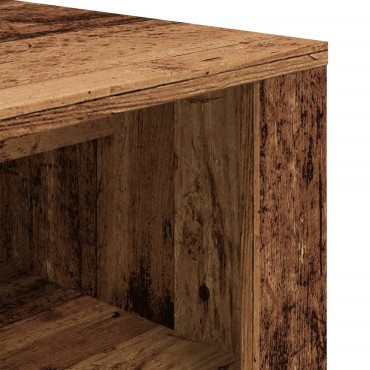 vidaXL Παπουτσοθήκη Όψη Παλαιού Ξύλου 100x35x45cm Επεξεργασμένο Ξύλο