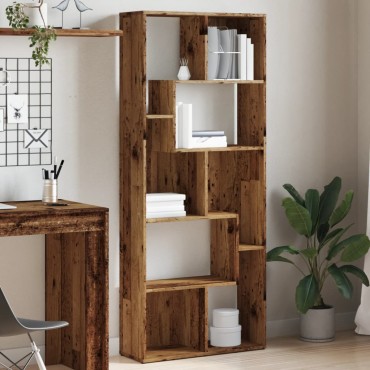 vidaXL Βιβλιοθήκη Όψη Παλαιού Ξύλου 67x24x161cm Επεξεργασμένο Ξύλο 1 τεμ.