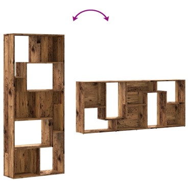 vidaXL Βιβλιοθήκη Όψη Παλαιού Ξύλου 67x24x161cm Επεξεργασμένο Ξύλο 1 τεμ.