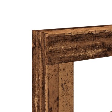 vidaXL Πλαίσιο Τζακιού Όψη Παλαιού Ξύλου 81x18x82 εκ. Επεξ. Ξύλο