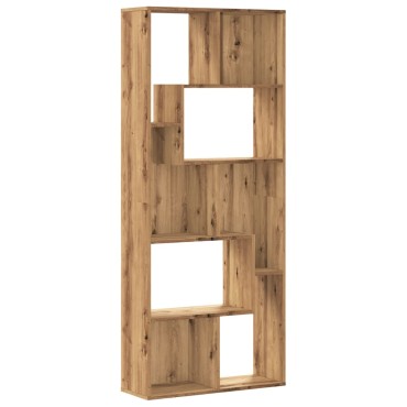 vidaXL Βιβλιοθήκη Αρτισιανή Δρυς 67x24x161cm Επεξ. Ξύλο 1 τεμ.