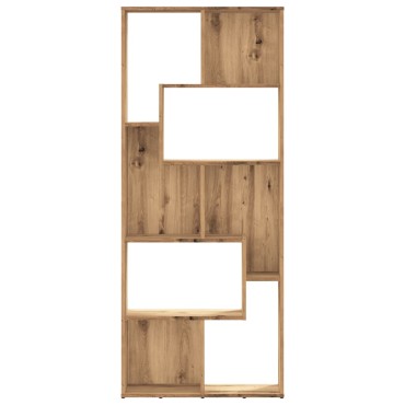 vidaXL Βιβλιοθήκη Αρτισιανή Δρυς 67x24x161cm Επεξ. Ξύλο 1 τεμ.