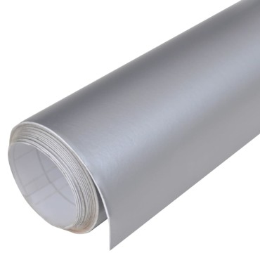 vidaXL Μεμβράνες Αυτοκινήτου 2 τεμ. Ασημί Ματ 100x150 εκ. & 50x150 εκ.