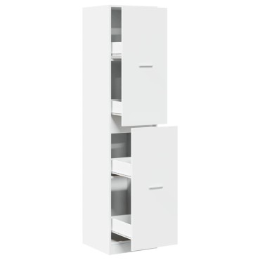 vidaXL Συρταριέρα Γενικής Χρήσης Λευκή 40x41x174,5cm Επεξ. Ξύλο 1 τεμ.