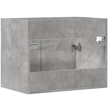 vidaXL Ντουλάπι Νιπτήρα Γκρι Σκυροδέματος 60x38,5x46cm Επεξ. Ξύλο 1 τεμ.