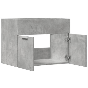 vidaXL Ντουλάπι Νιπτήρα Γκρι Σκυροδέματος 60x38,5x46cm Επεξ. Ξύλο 1 τεμ.