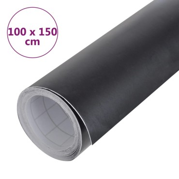 vidaXL Μεμβράνη Αυτοκινήτου Μαύρη Ματ 100 x 150 εκ.