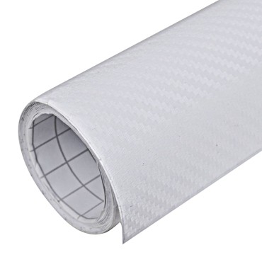 vidaXL Μεμβράνη Αυτοκινήτου 3D Λευκή 100 x 150 εκ.