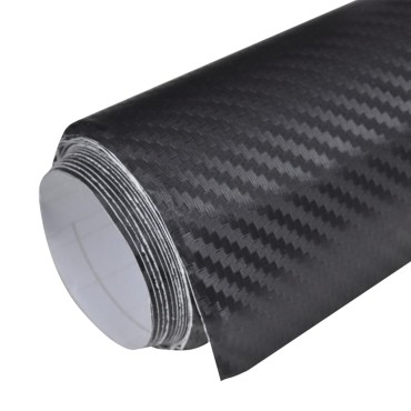 vidaXL Μεμβράνες Αυτοκινήτου 3D 2 τεμ. Μαύρες 100x150 εκ. & 50x150 εκ.