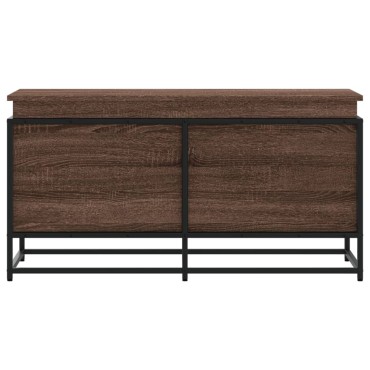 vidaXL Κουτί Αποθήκευσης με Καφέ Δρυς 100x40x51,5 εκ. Επεξ. Ξύλο