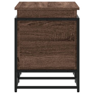 vidaXL Κουτί Αποθήκευσης με Καφέ Δρυς 100x40x51,5 εκ. Επεξ. Ξύλο