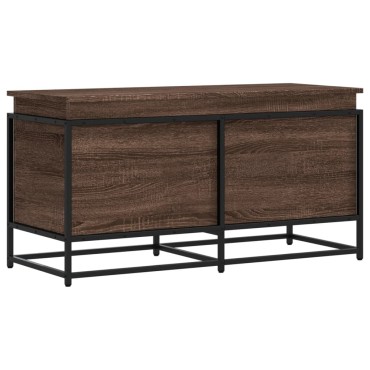 vidaXL Κουτί Αποθήκευσης με Καφέ Δρυς 100x40x51,5 εκ. Επεξ. Ξύλο