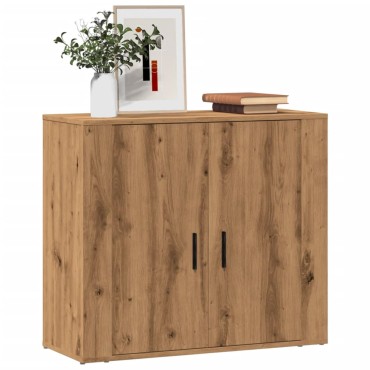 vidaXL Ντουλάπι Artisian Δρυς 80x33x70cm από Επεξεργασμένο Ξύλο 1 τεμ.