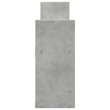vidaXL Ντουλάπι Τοίχου Γκρι Σκυρ. 100x18x40cm από Επεξεργασμένο Ξύλο 1 τεμ.