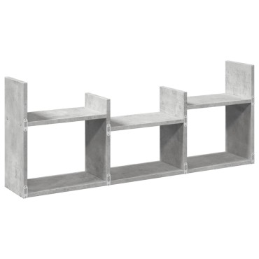 vidaXL Ντουλάπι Τοίχου Γκρι Σκυρ. 100x18x40cm από Επεξεργασμένο Ξύλο 1 τεμ.