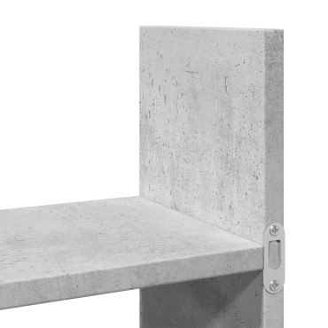 vidaXL Ντουλάπι Τοίχου Γκρι Σκυρ. 100x18x40cm από Επεξεργασμένο Ξύλο 1 τεμ.