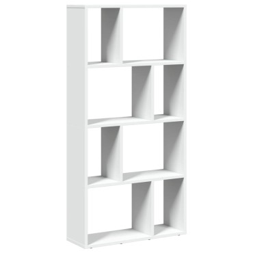 vidaXL Βιβλιοθήκη Λευκή 60x20x120cm από Επεξεργασμένο Ξύλο 1 τεμ.