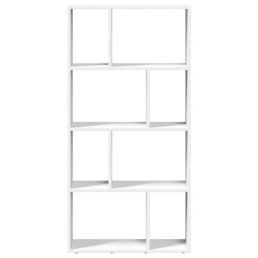 vidaXL Βιβλιοθήκη Λευκή 60x20x120cm από Επεξεργασμένο Ξύλο 1 τεμ.