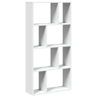 vidaXL Βιβλιοθήκη Λευκή 60x20x120cm από Επεξεργασμένο Ξύλο 1 τεμ.