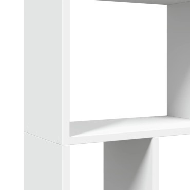 vidaXL Βιβλιοθήκη Λευκή 60x20x120cm από Επεξεργασμένο Ξύλο 1 τεμ.