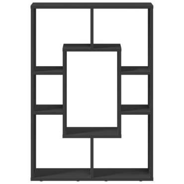 vidaXL Βιβλιοθήκη Μαύρη 63x20x90cm από Επεξεργασμένο Ξύλο 1 τεμ.