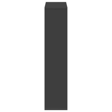 vidaXL Βιβλιοθήκη Μαύρη 63x20x90cm από Επεξεργασμένο Ξύλο 1 τεμ.