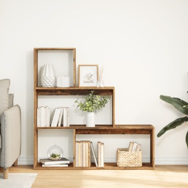 vidaXL Βιβλιοθήκη/Διαχωριστικό Χώρου 3 Επ. 123x29x123cm Επ. Ξύλο 1 τεμ.