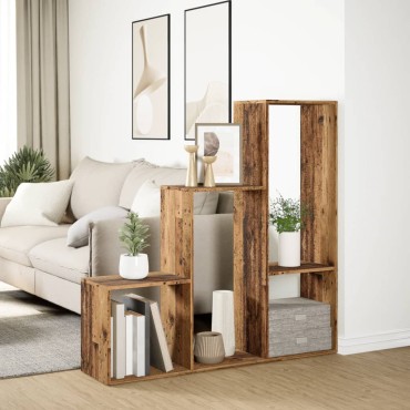 vidaXL Βιβλιοθήκη/Διαχωριστικό Χώρου 3 Επ. 123x29x123cm Επ. Ξύλο 1 τεμ.