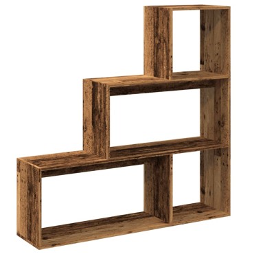 vidaXL Βιβλιοθήκη/Διαχωριστικό Χώρου 3 Επ. 123x29x123cm Επ. Ξύλο 1 τεμ.