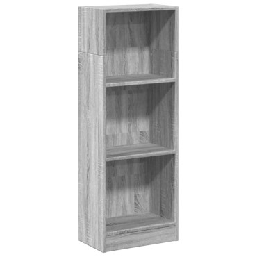 vidaXL Βιβλιοθήκη Γκρι Sonoma 40x24x109cm από Επεξεργασμένο Ξύλο 1 τεμ.