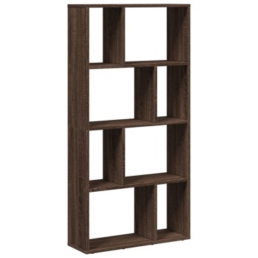vidaXL Βιβλιοθήκη Καφέ Δρυς 60x20x120cm από Επεξεργασμένο Ξύλο 1 τεμ.