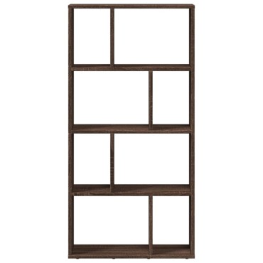 vidaXL Βιβλιοθήκη Καφέ Δρυς 60x20x120cm από Επεξεργασμένο Ξύλο 1 τεμ.