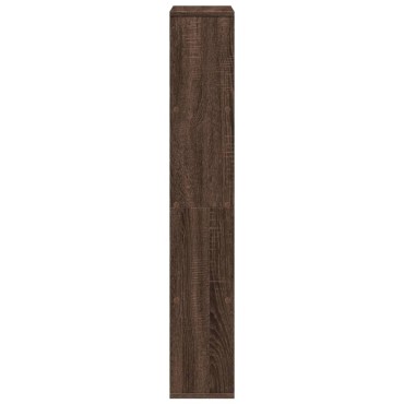 vidaXL Βιβλιοθήκη Καφέ Δρυς 60x20x120cm από Επεξεργασμένο Ξύλο 1 τεμ.