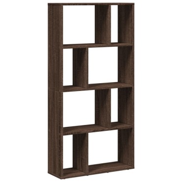 vidaXL Βιβλιοθήκη Καφέ Δρυς 60x20x120cm από Επεξεργασμένο Ξύλο 1 τεμ.