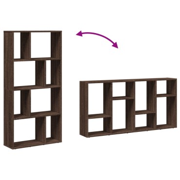 vidaXL Βιβλιοθήκη Καφέ Δρυς 60x20x120cm από Επεξεργασμένο Ξύλο 1 τεμ.