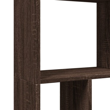 vidaXL Βιβλιοθήκη Καφέ Δρυς 60x20x120cm από Επεξεργασμένο Ξύλο 1 τεμ.
