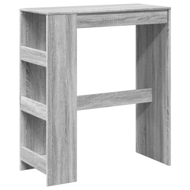 vidaXL Τραπέζι Μπαρ Γκρι Sonoma 90x40x103,5cm από Επεξεργ. Ξύλο 1 τεμ.